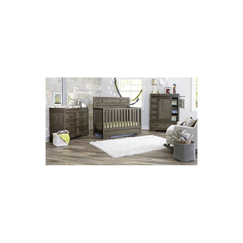 Westwood Design Foundry Full Bed Rails, Brushed Pewter