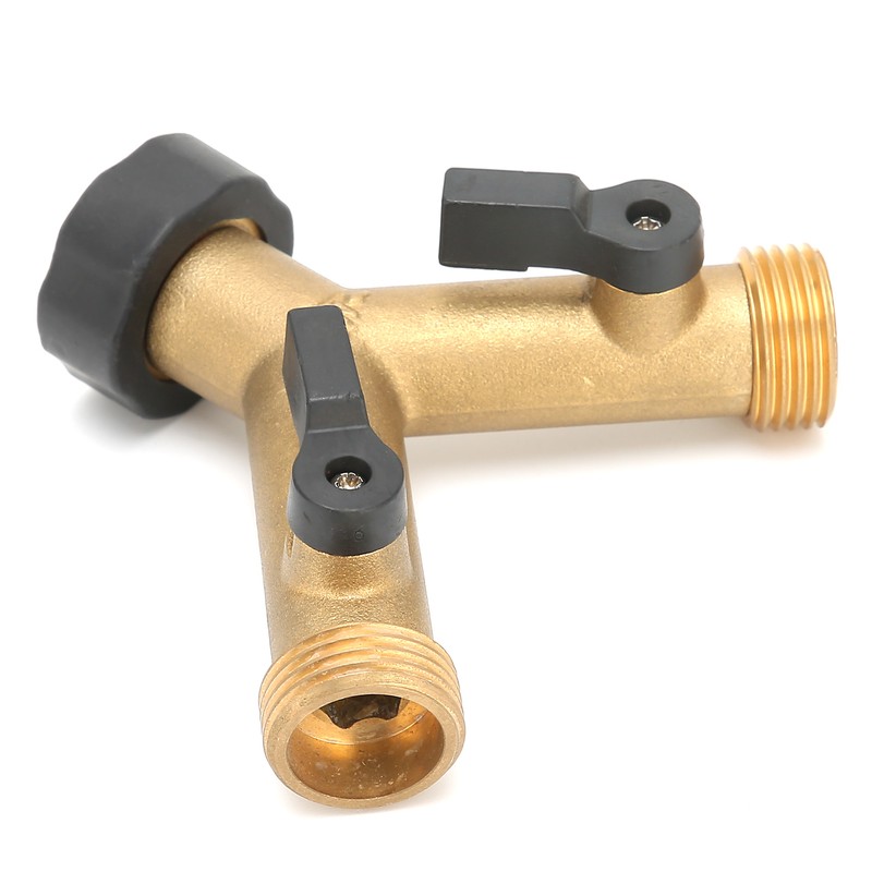 G3/4 Female Thread Connector Brass Ball Valve Hose 3‑Way Connector