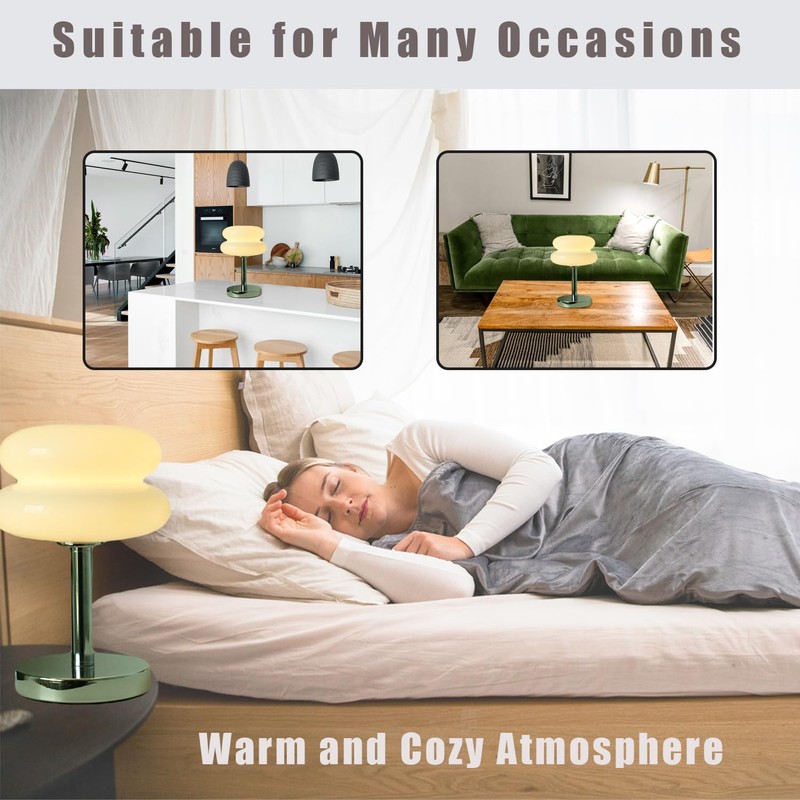 TARSHYRY Mushroom Lamp for Bedside, Beige Energy and Efficient Retro