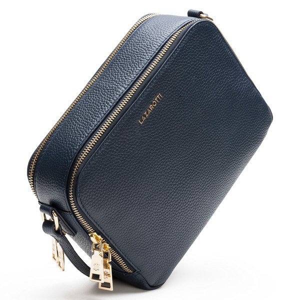 Lazarotti Bologna Women's Leather Shoulder Bag, Adjustable Shoulder Strap &