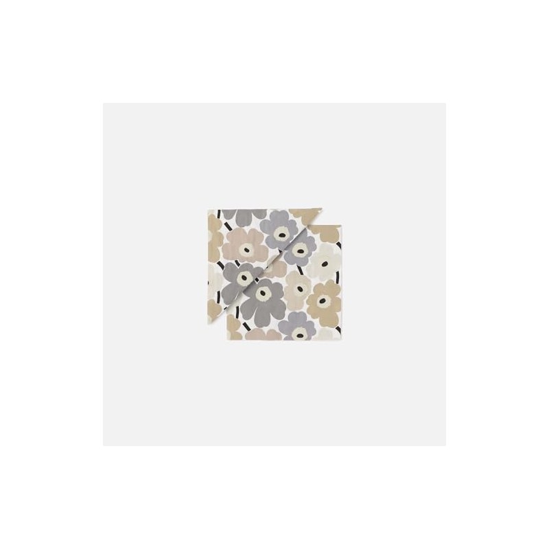 Marimekko Mini Unikko Women's Lunch Napkins, 52_1_5273562766 F, Beige x