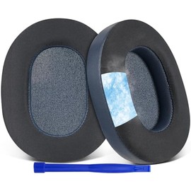 SOULWIT Kühlgel Ersatzpolster Ersatz Ohrpolster für Sony WH-1000XM5 (WH1000XM5) Kopfhörer mit Geräuschunterdrückung, Ohrpolsterkissen mit hochdichtem Geräuschisolierschaum, zusätzliche Dicke