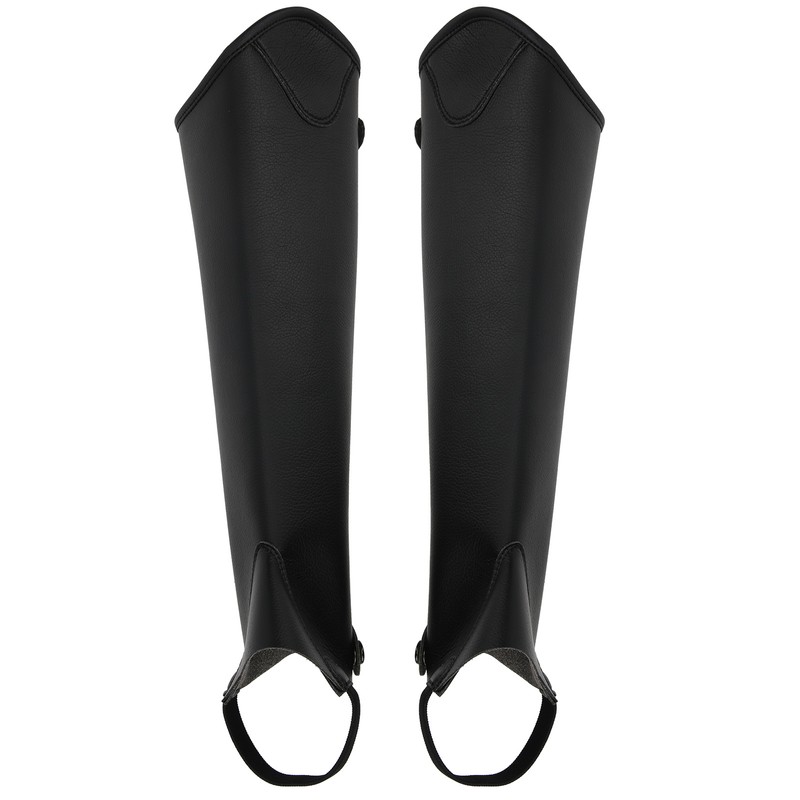 Super Fiber PU Leather Half Chap Horse Riding Body Protector