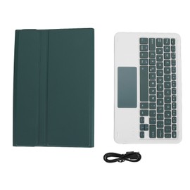 Keyboard Case for Xiaomi for Mi Pad 6 6 Pro 11 Inch 2023 PU Stand Cover with Magnetic Removable Wireless Bluetooth Keyboard Dark Green