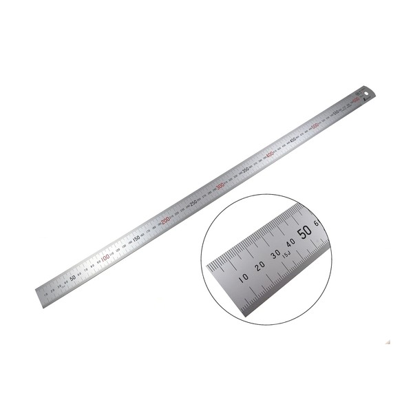 Shinwa H101-E 600 mm Rigid"Zero Glare" Metric Machinist Ruler/Rule Scale .5 mm & mm