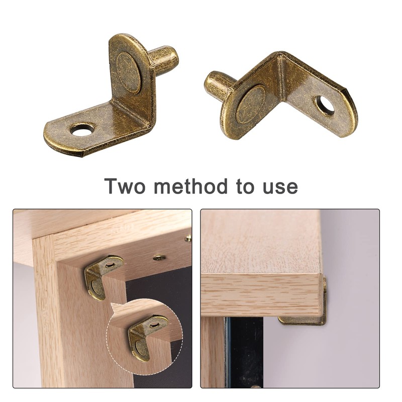 sourcing map Shelf Support 5 mm L Shape Support Cabinet