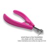 Cuticle Nippers Stainless Steel Pink Handle Manicure Pliers Cutting Length