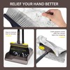JEHONN Broom with Dustpan Combo Set, Long Handle Lightweight 180