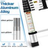 RIKADE Telescopic Ladder, 6.5FT Aluminum Telescoping Ladder with Non-Slip Feet,