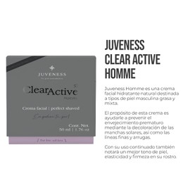 Crema Facial Clear Active Homme By Gaero Shop | Crema para Hombre 50 ML | Perfect Shaved | Aplicación Día y Noche