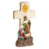 Dicksons Natural Brown Look Holy Family Cross 12.25 x 6.5