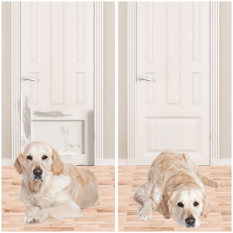 Door Protector from Dog Scratching, Clear Heavy Duty Flexible Door