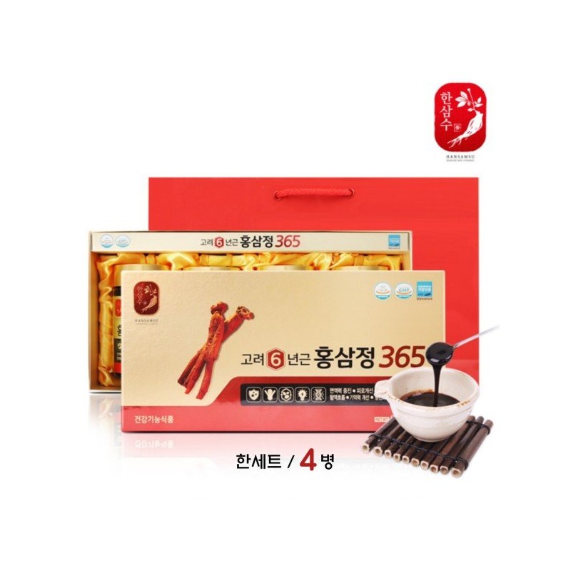 홍삼정 365 진세노사이드 알지쓰리 6년근 홍삼 진액 선물세트 Red Ginseng