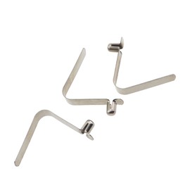 ZQIY 10PCS Silver Spring Steel V Hollow Lift Telescopic Locking Bar Clamps 4.7x7x29mm Pushbutton Spring Clip Suitable for Kayak Paddles Tent Pole Locking Tube