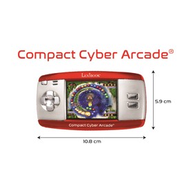LEXiBOOK Compact Cyber Arcade Consola de Juegos portátil, 250 Juegos, LCD, Rojo, JL2375RD