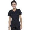 Cherokee Women's V Neck Scrubs Top with Shirttail Hem WW601,