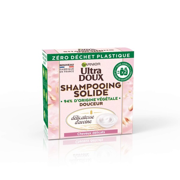 Garnier Ultra Doux Solid Shampooing Oat For Delicate Hair - 60 g (French tekst)