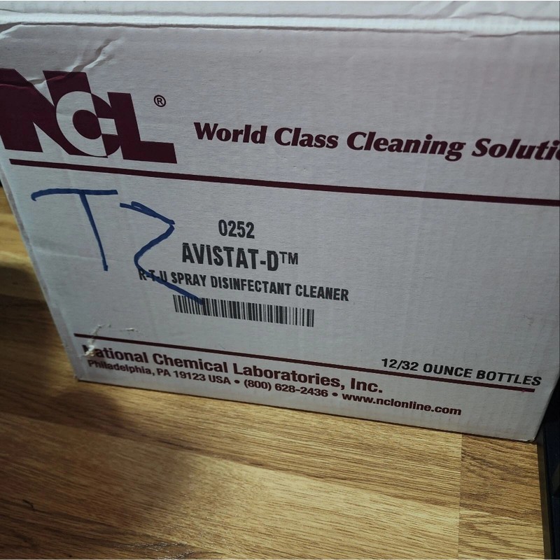 NATIONAL CHEMICAL C0 AVISTAT-D NEW SPRAY DISINFECTANT SPRAY QUART SIZE
