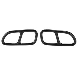 Tailpipe Cover (2 Pieces Exhaust Trim Trim Frame Quad Outlet Replacement for CLA SLK R172 SL R231)