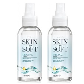 AVON Skin So Soft Original Dry Oil Spray with Jojoba Oil, 5 fl oz (2 Pack)