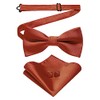 Jemygins Set for Men - Includes Plain Bow Tie, Men’s
