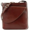 modamoda de - D17- Italian Small Leather Shoulder Bag, Braun2021