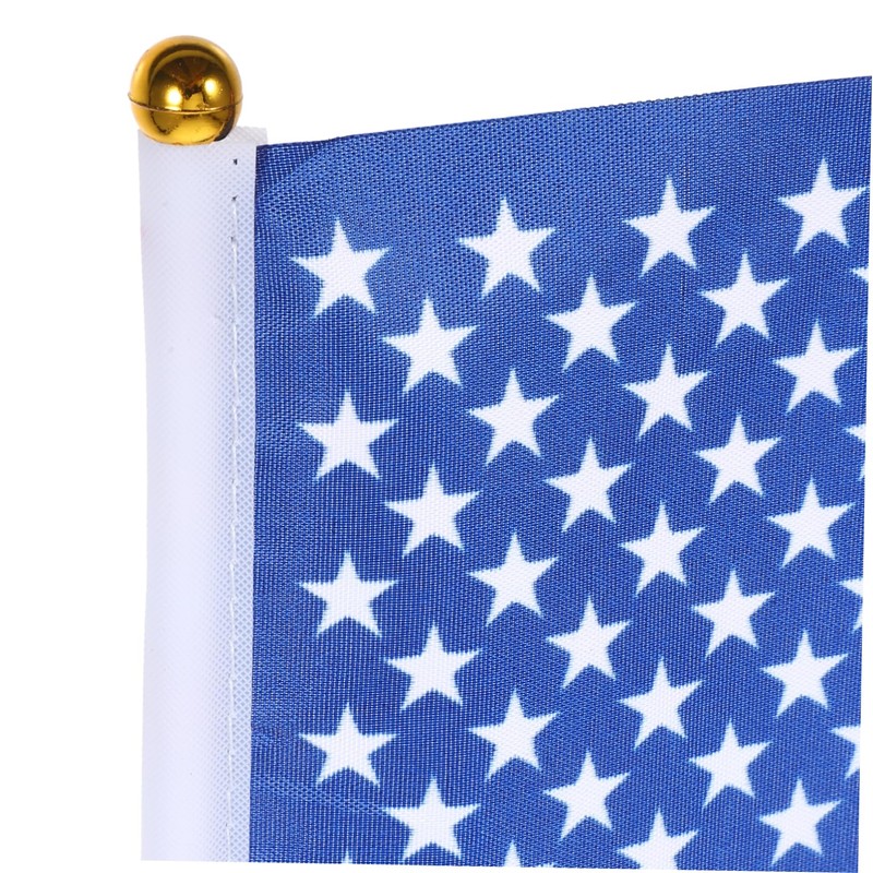 CAXUSD Pcs Mini USA National Flag American Hand Held Flags