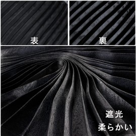 ZATOOTO CT87-BK Truck Curtain, Track Supplies, Side Curtain, Large, Medium Size, Sleep Sounding, Pleat, Set of 2, Car Accessories, Car Accessories, Interior Use, Sleeping in Car, Width 39.4 x Length