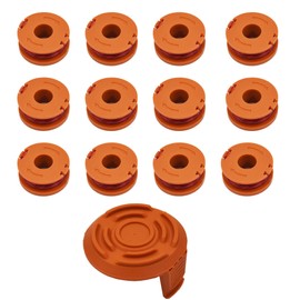 LiGuVCY 12-Pack Trimmer Line Spools W/Cap Replacement for Worx WA0004 WA0010 Weed Eater