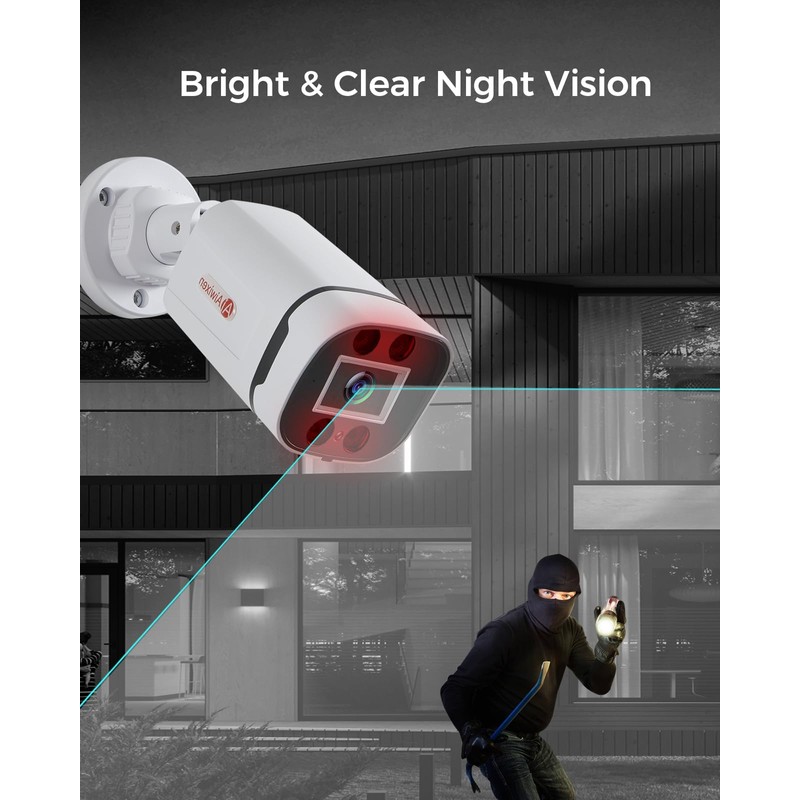 Aiwixen 1080P Wired Security Camera, Add-on CCTV Cam for Surveillance
