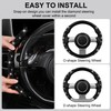 CAR PASS 2PCS Bling Diamond Segmented Steering Wheel Cover with