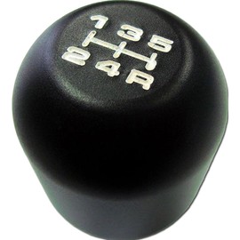 VMS RACING 12x1.25mm Threaded 5 Speed Type R Type S Shift knob in Black Billet Aluminum (No Adapters) m12x1.25 JDM Short Throw Manual Transmission Gear Shifter Compatible with Ford Mustang Focus