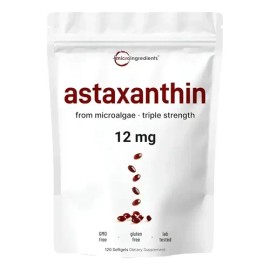 Astaxantina 12mg 120 Softgels Microingredients Hecho Usa