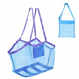 JOVYTH 2 Pezzi Borsa Rete Spiaggia Giochi, Sacca Porta Giocattoli Mare, Leggera che Filtra Sabbia e Acqua, Organizza Pale Senza Smarrimenti per Piscina e Vacanze in Famiglia