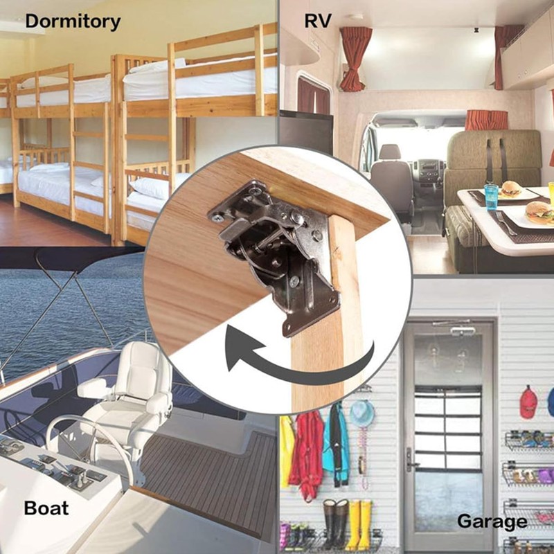 DXIA 4 Pack Folding Lock Extension Table Bed Leg Feet