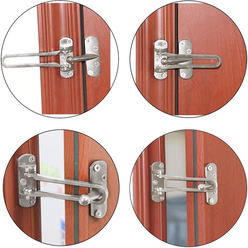 SAISN Door Latch Guard Lock, Front Door Swing Bar Lock