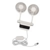 White Desktop Screen Fan with Adjusting Clip 3 Gear 360°