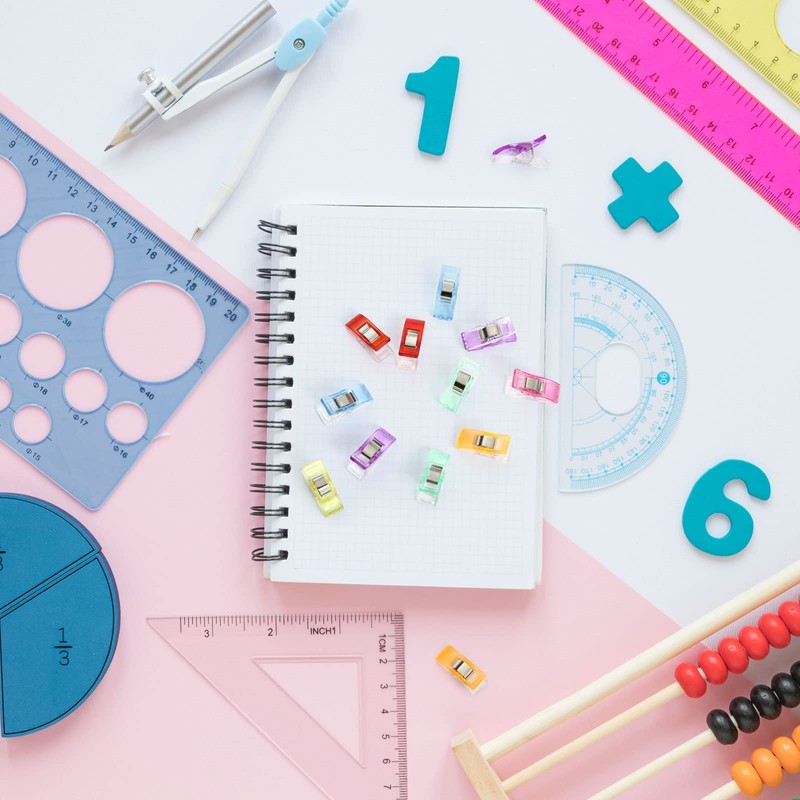 GWHOLE Pack of 60 Sewing Clips for Quilting Binding Crafting