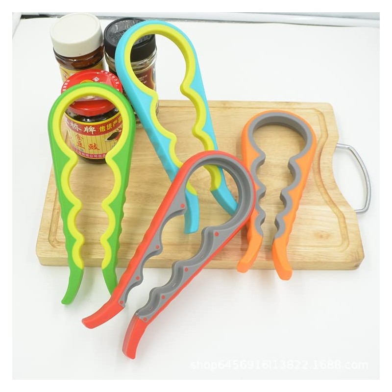 Five Strings Easy Open Lid Opener, 4 in 1 Bottle