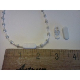 RollEase White Plastic Chain Connector for #10 or #6 Beaded Chain for Roller Shades (2)
