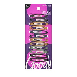 Goody Pinzas para el Cabello de Contorno Epoxi, 12 Unidades