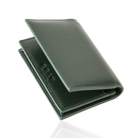 GRAV Men's Business Card Case, Genuine Leather (Large Capacity 50 Sheets) (Includes Partition Board for Organizing Business Cards) (Genuine Cowhide Leather, Thin Magnetic, Business Card Case),