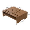 Monitor Stand Riser with Storage Organizer Desktop with Cooling Holes