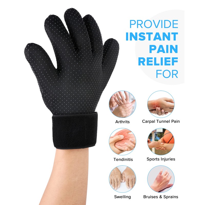 Full Finger Arthritis Ice Glove for Men&Women, Touch Screen Hand