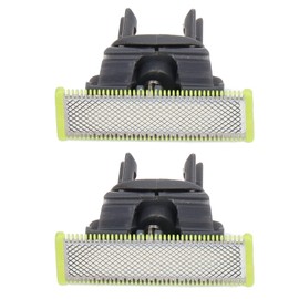aqxreight 2 Piezas de Cuchillas de Acero Inoxidable en Forma de T, Accesorios de Repuesto para Cara QP2523, Resistentes y Duraderas, Cuchillas Anchas, de Repuesto para Maquinilla de Afeitar, en Forma de T, para Afeitar la Cara