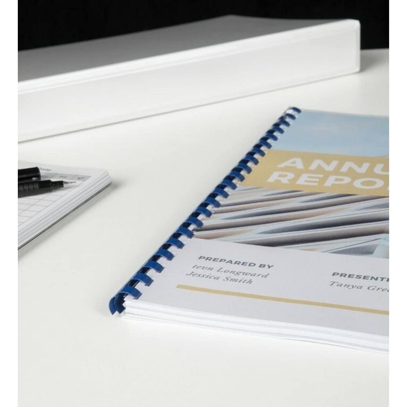 Gbc Binding Comb 12mm Blue Pack 100