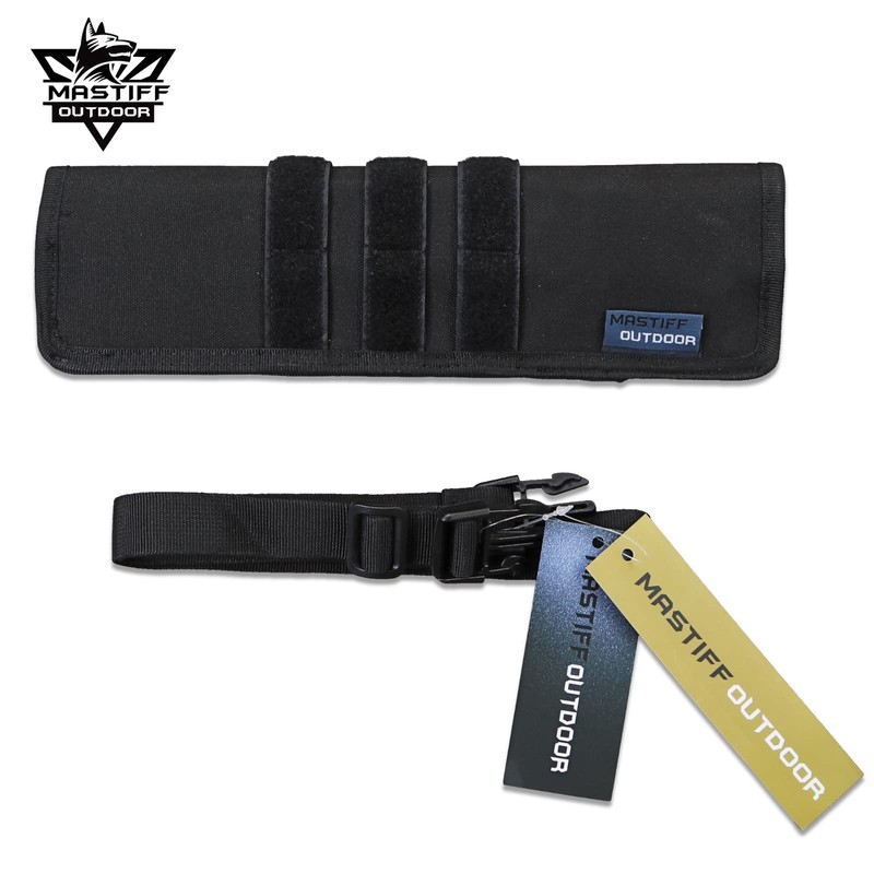 Funda de nailon negro táctica modular para campamento de cosplay,