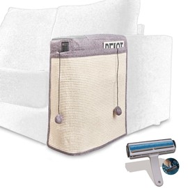 TREKAM Scratcher for Cats and Roller Sofa – Corner Protector Sofa Cats Scratch with Toy Balls and Pockets – Natural Sisal Nail Sharpener for Your Kittens (Left)