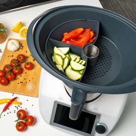 Mixcover Cooking chamber divider (quarter) for Thermomix Varoma steam cooking chamber - for dividing the cooking chamber, steamer divider compatible with TM5 TM6 TM31 quarters