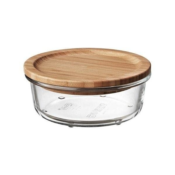 /IKEA 365 + Storage Containers with Lid 14x6 cm Glass/Bamboo 192.690. 84